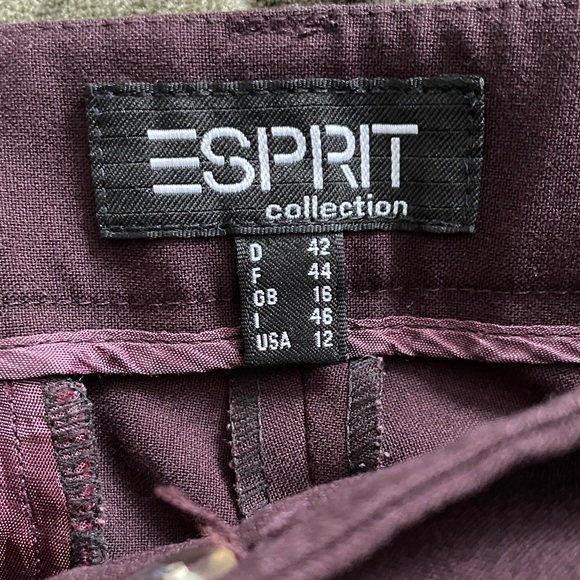 Esprit Dark Purple Trousers - Picture 3 of 3